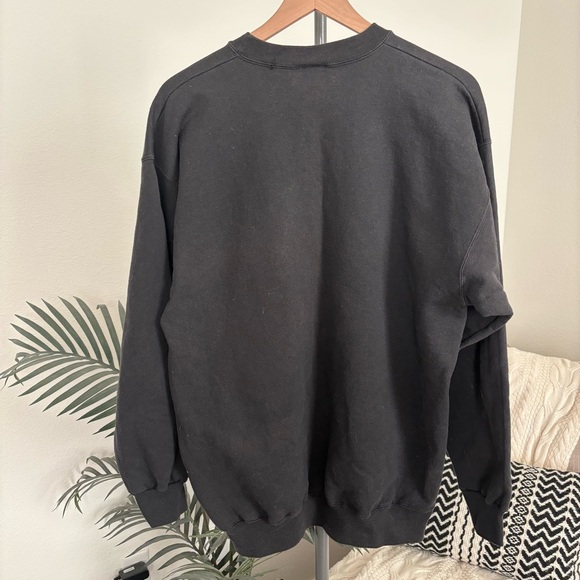 Vintage Winnie the Pooh Halloween Black Graphic Pullover Sweatshirt Disney Large - Picture 8 of 9